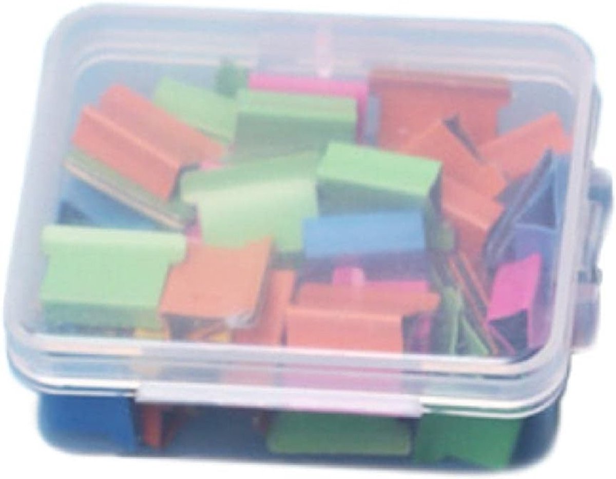 50 Stuks Roestvrijstalen Binder Clips - Herbruikbare Klemmen voor Documenten, Papieren en Schoolbenodigdheden