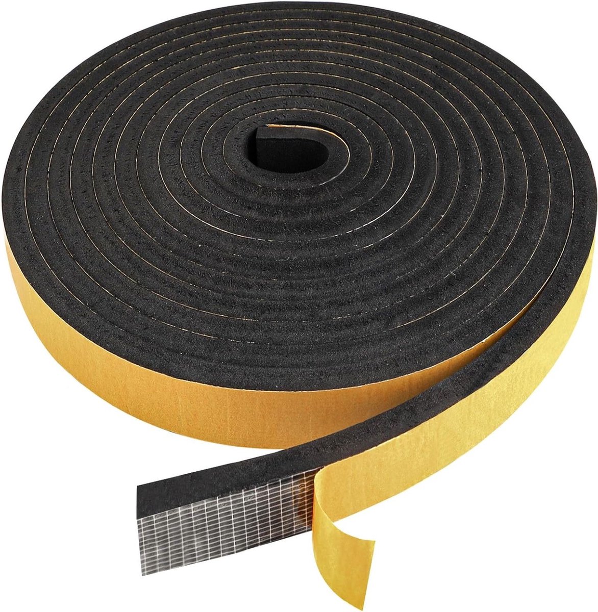 Zelfklevende Schuimafdichtingstape 6 x 3 mm voor Deuren en Ramen, Geluidsisolatie en Anti-botsbescherming, Ideaal voor Kieren en Slechte Afdichtingen (20 m)