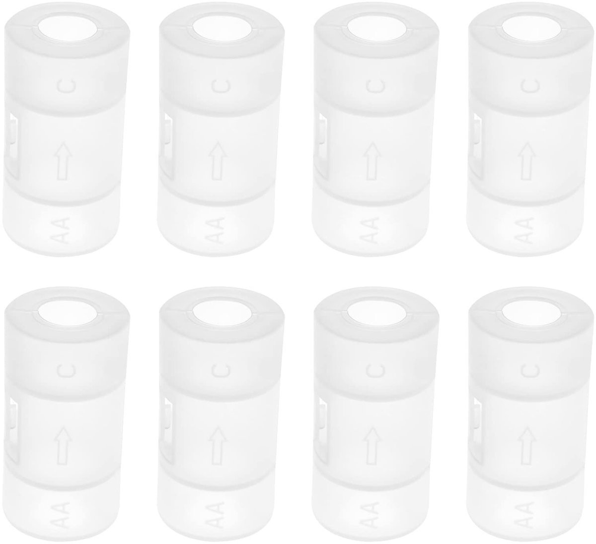 Dailygoods - Dailygoody - Batterijconversiecartridge - Vervanging AA naar C-formaat - Hoogwaardige adapterhouder - Plastic - Batterijaccessoires - Geschikt voor di...