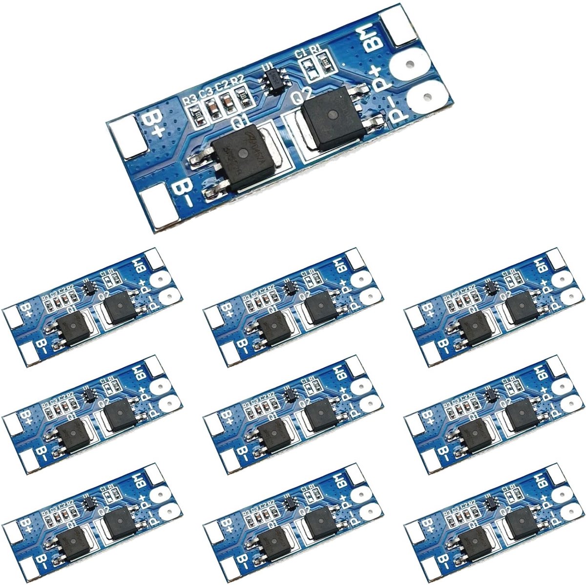 Dailygoods - Dailygoody - Pack van 10 2S 7.4V Lithium Accu Beschermingsmodules - 8A BMS PCM
