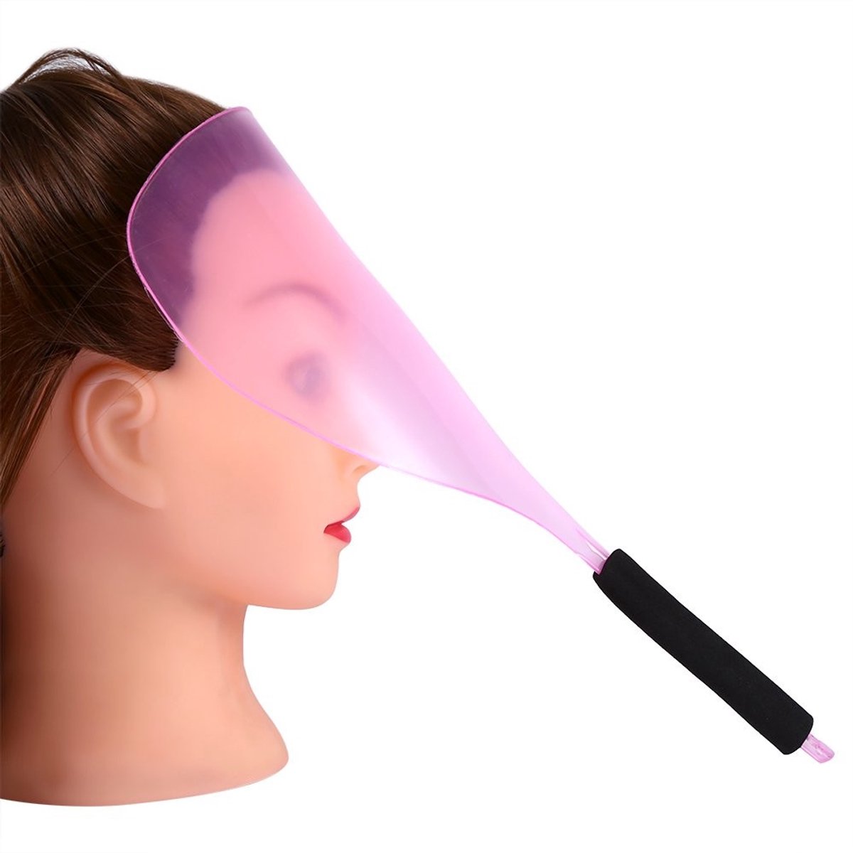 Dailygoods - Dailygoody - Haarlakmasker - Duurzaam en Draagbaar - Gezichtsbescherming - Pink - Voor Salon en Thuisgebruik - Lichtgewicht en Handig - Inclusief 1 Ha