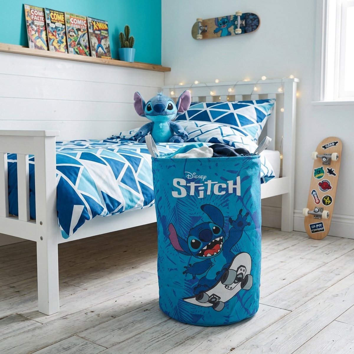 Disney Lilo en Stitch Skateboard wasmand 52x30 cm