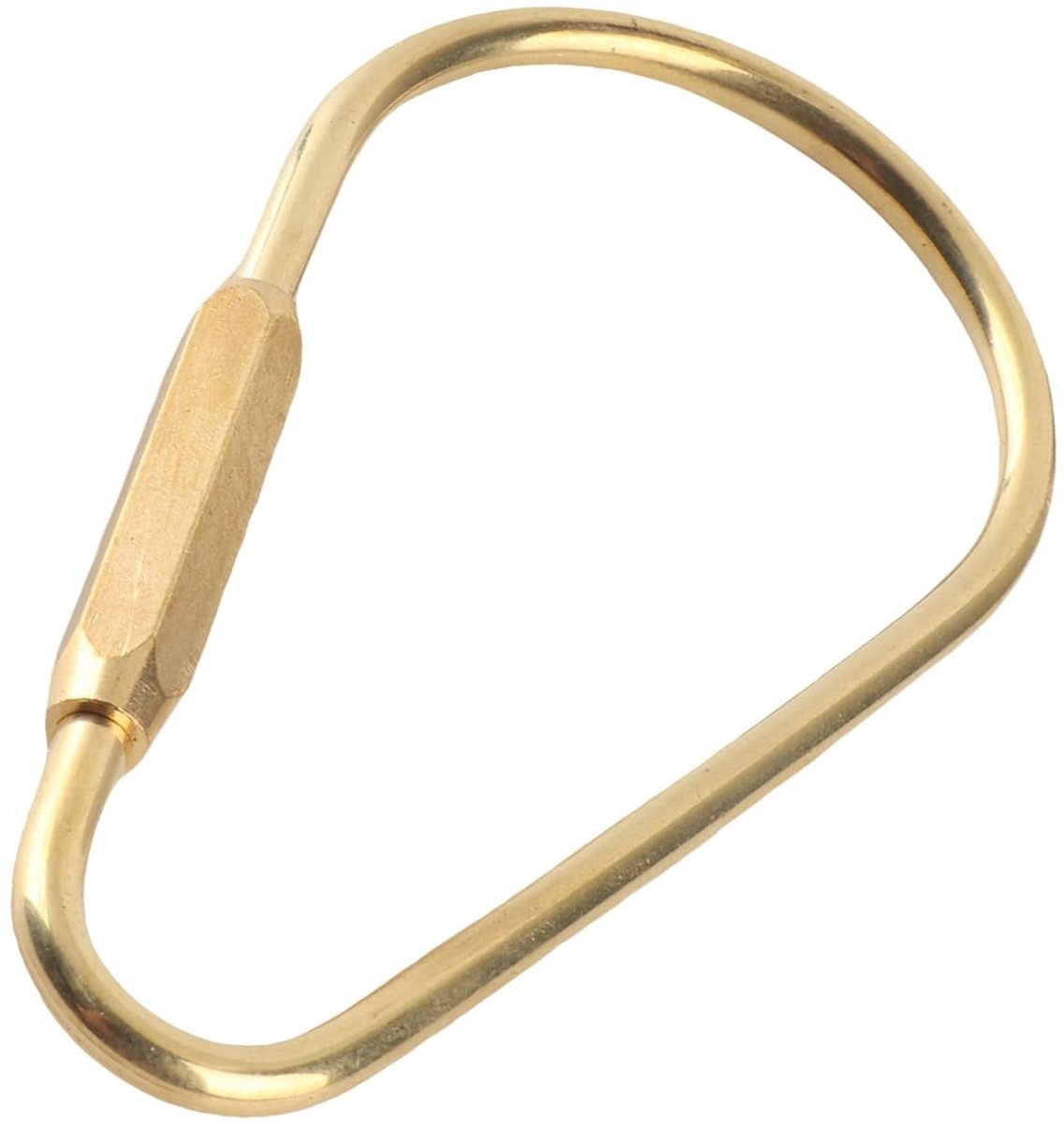 Dailygoody - Karabijnhaak Sleutelhanger - Messing Schroefslot - Duurzaam en Veilig - Multifunctioneel - Goed voor Sleutels - Ideaal voor Fles en Tent