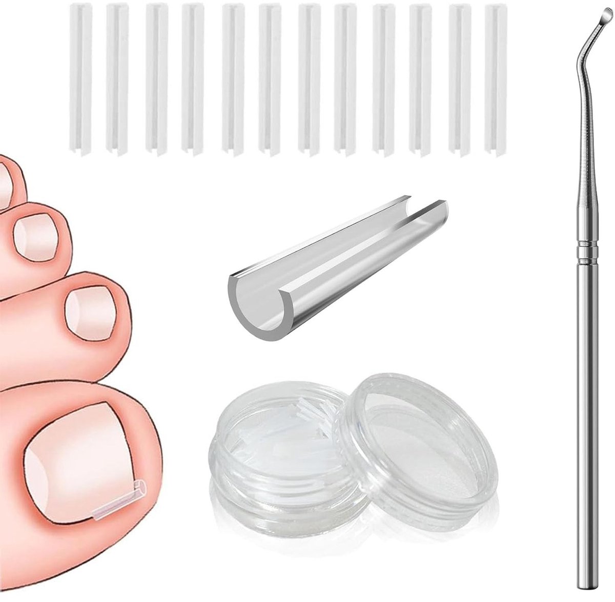 Dailygoods - Set van 50 ingegroeide Teennagel Corrector Strips