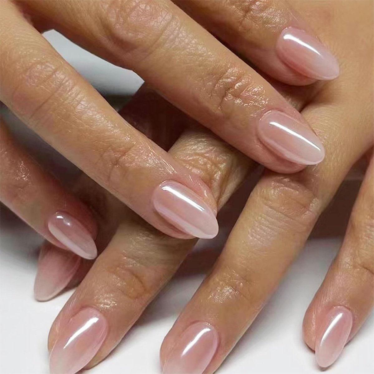 Dailygoods - Kunstnagels Amandelvorm 24 Stuks Nude Gel voor Vrouwen