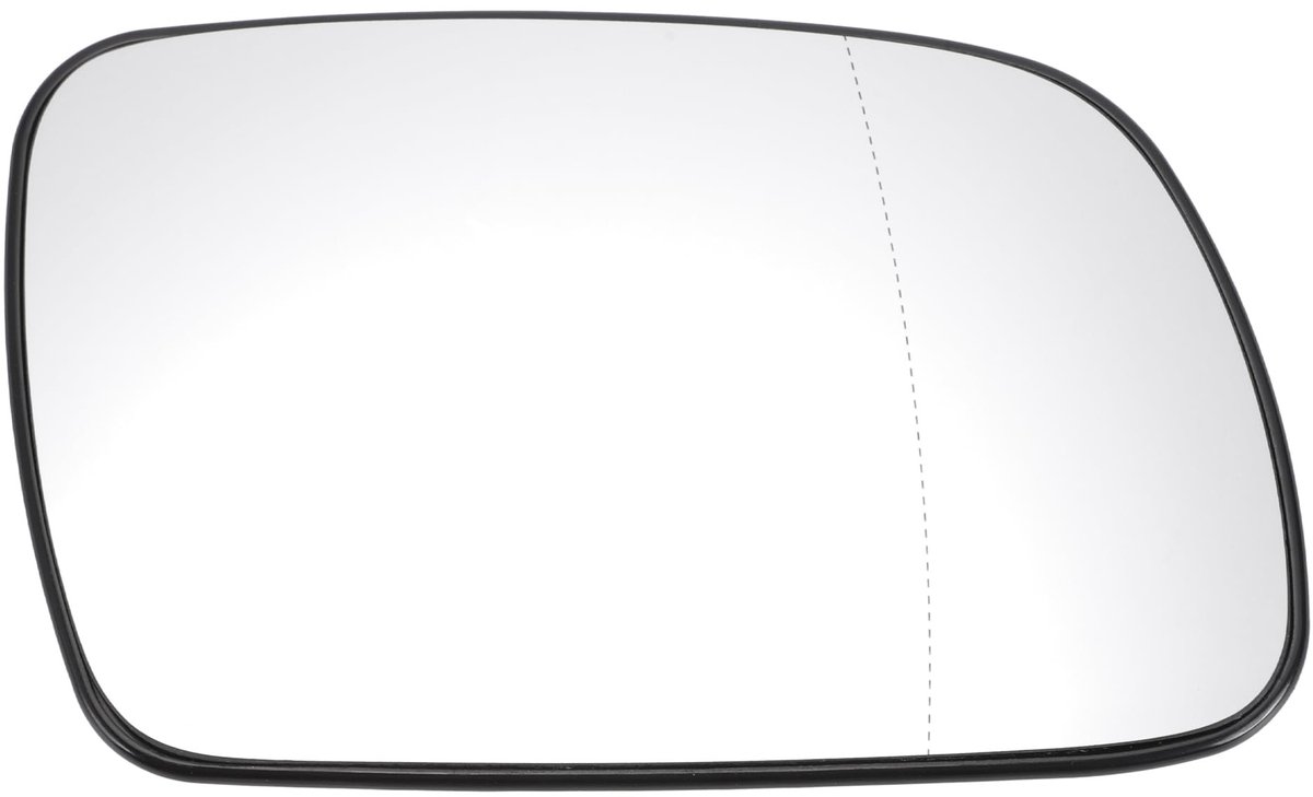 Dailygoods - Dailygoody - Auto Buitenspiegel Rechterkant - Vervangingsglas - Wit - Asferisch - Geschikt voor Peugeot 307 - Niet-Verwarmd
