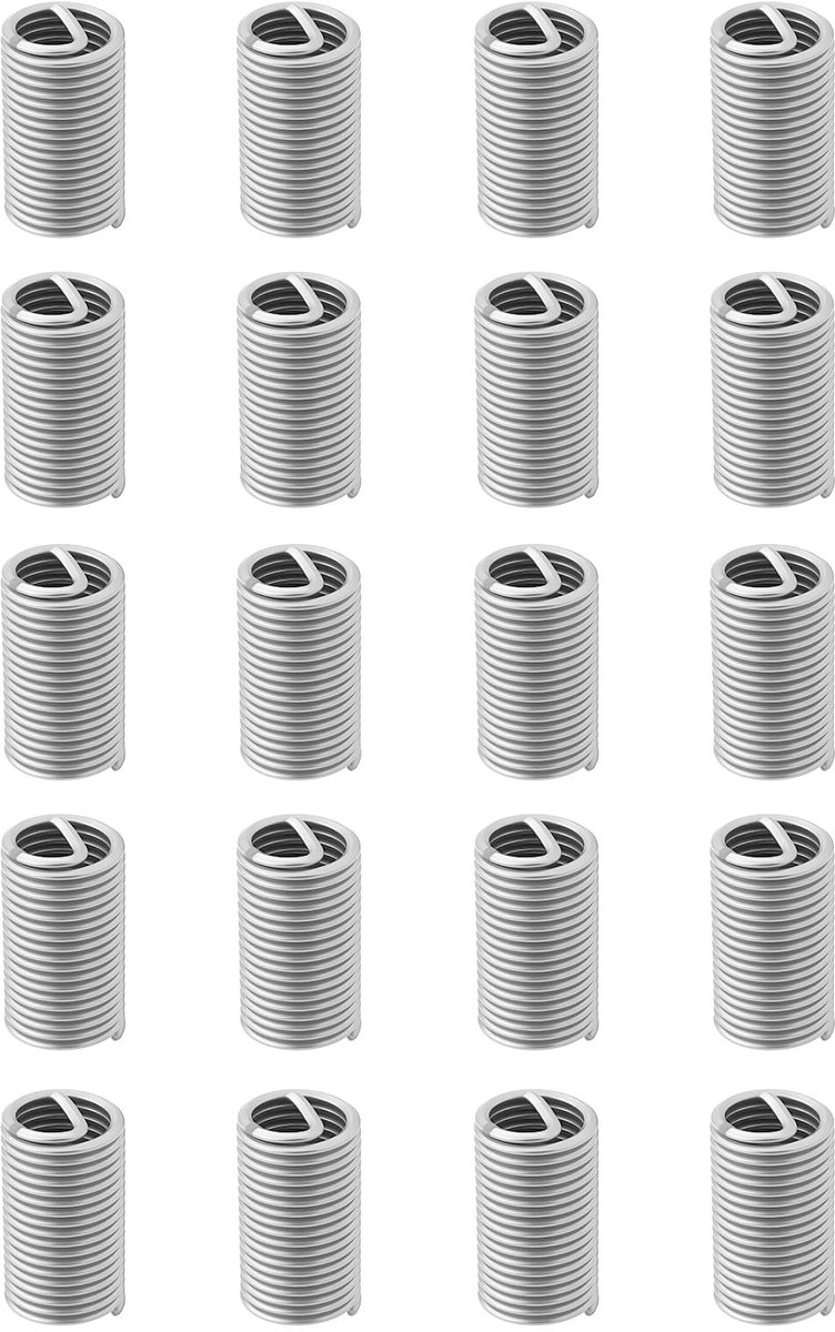 Dailygoods - 20 Stuks M9x1.25 Helicoil Inserts Voor Draad Reparatie