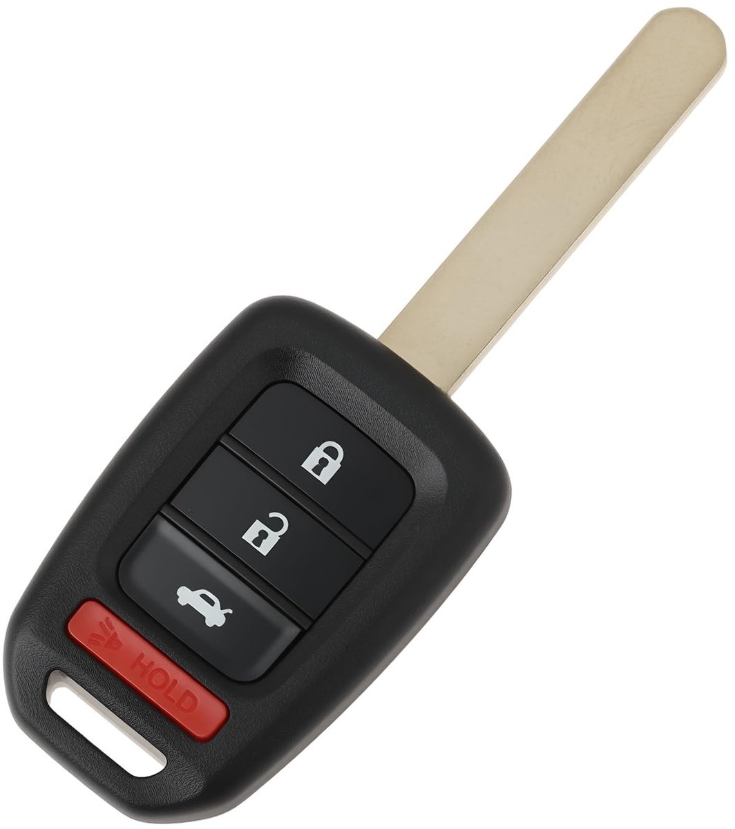 Dailygoods - Dailygoody - Auto Afstandsbediening Sleutel Shell - Compatibel met Honda - 4 Knoppen - Handzaam Formaat - Flexibel Ontwerp - Geschikt voor Accord 2013...