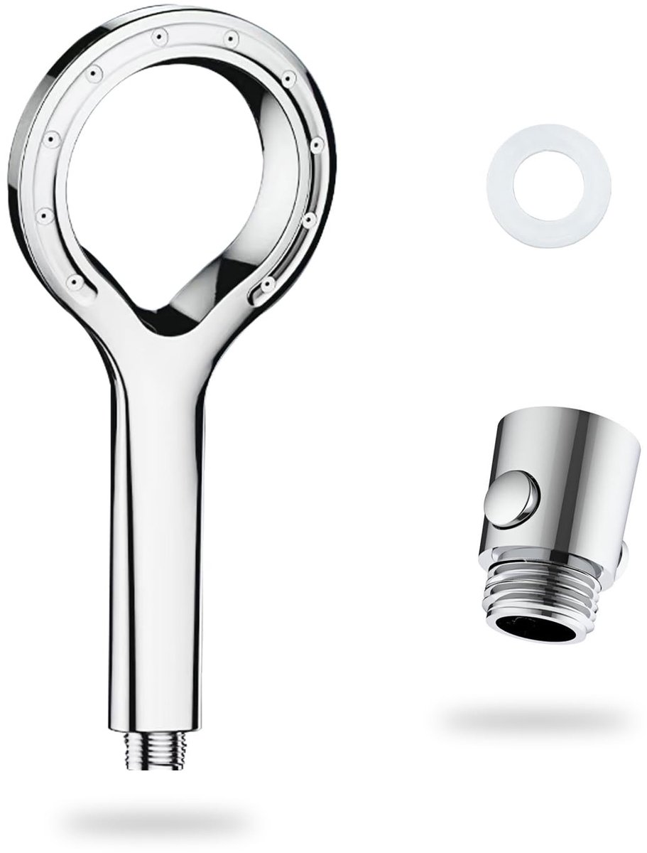 Dailygoody - Waterbesparende douchekop - hogedruk-verstuiving - drukverhogend - zilver - handdouche - voor huishoudens en hotels - 1/2 inch aansluitin