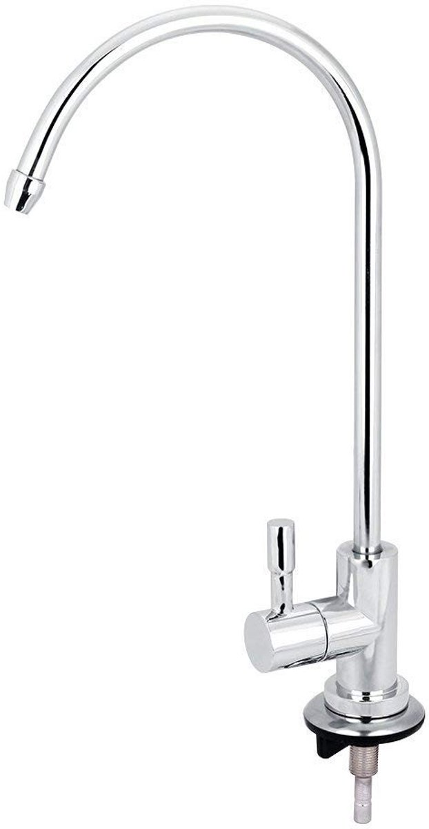 Dailygoody - Rvs Kraan Verchroomd - Omgekeerde Osmose - 360° Draaibaar - Zilver - Drinkwaterfilter - Keuken - 1 Gaatje