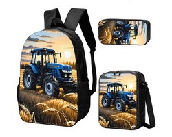 Trekker Rugzak | Tractor Rugzak | Trekker Rugzak Pakket | Truckpatroon Rugtas | Rugzak | Gave Rugzak | Truck Rugzak | Rugzak Meisjes | Rugzak Jongens | Mooie rugzakken met tractor | 15 - 20 liter | Kinder Rugzak
