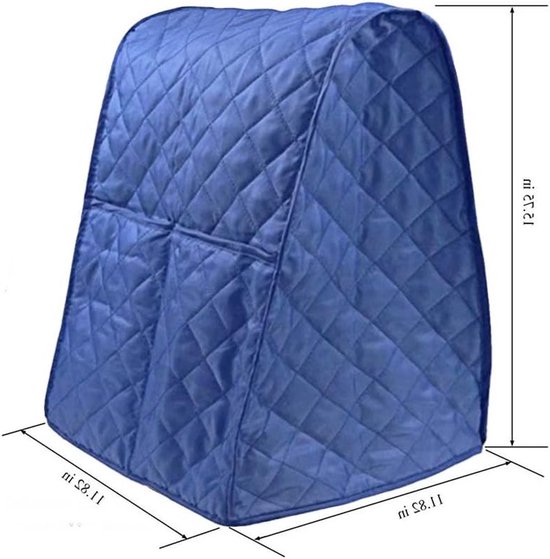 Beschermhoes voor Keukenmachine met Opbergvak - Universele Pasvorm, Blauw, Ideaal voor Keukenaccessoires en Gadget Organisatie — afbeelding 4