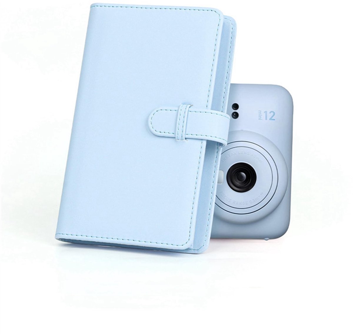 Dailygoody - Mini Foto Album - 108 Pockets - Ideaal voor 3 Inch Foto's - Blauw - Geschikt voor Instant Camera's - Compact en Handzaam - Perfect voor H...