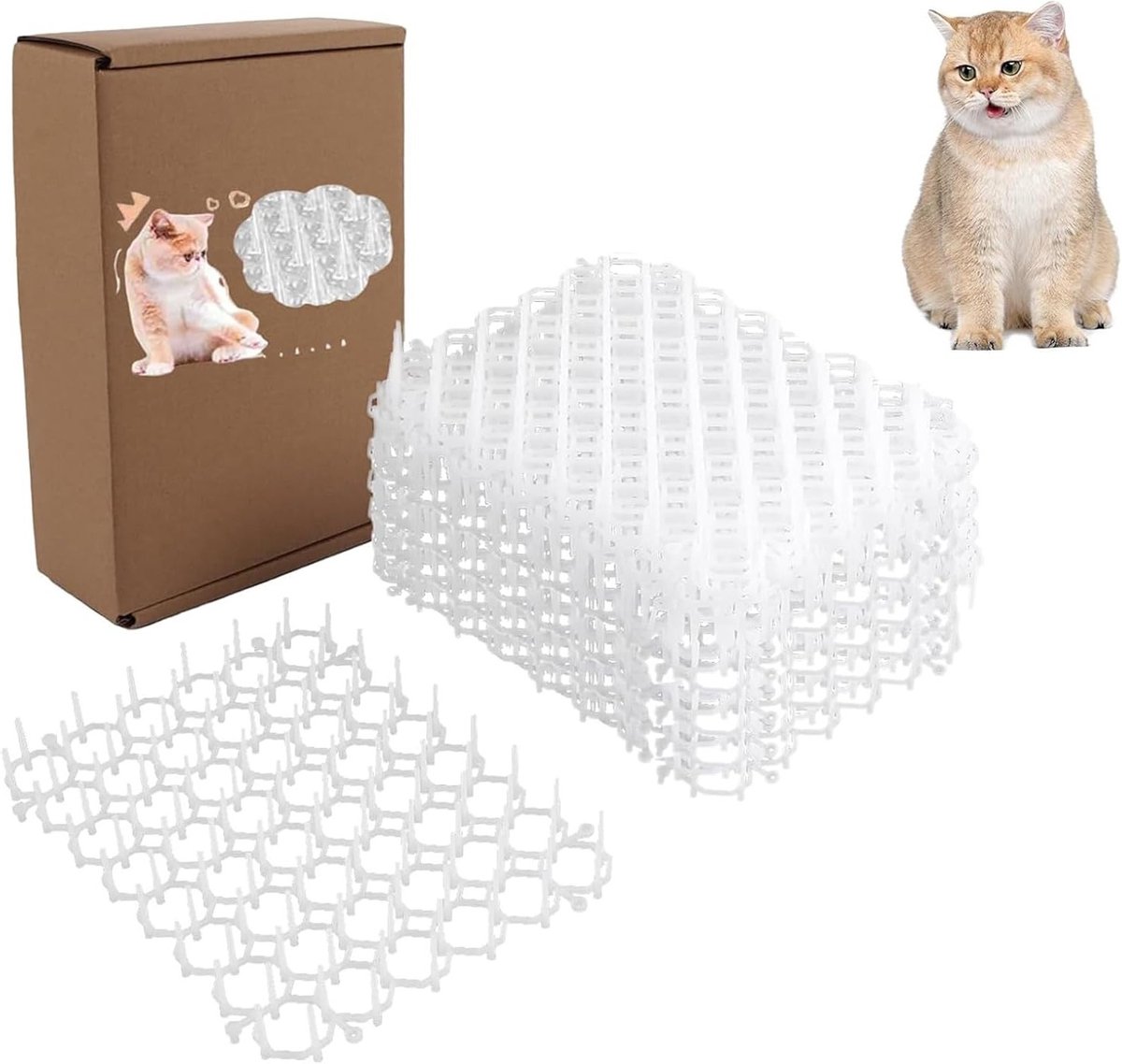 Set van 12 Anti-Kat Matten met Spikes voor Tuinbescherming en Dierenafschrikking