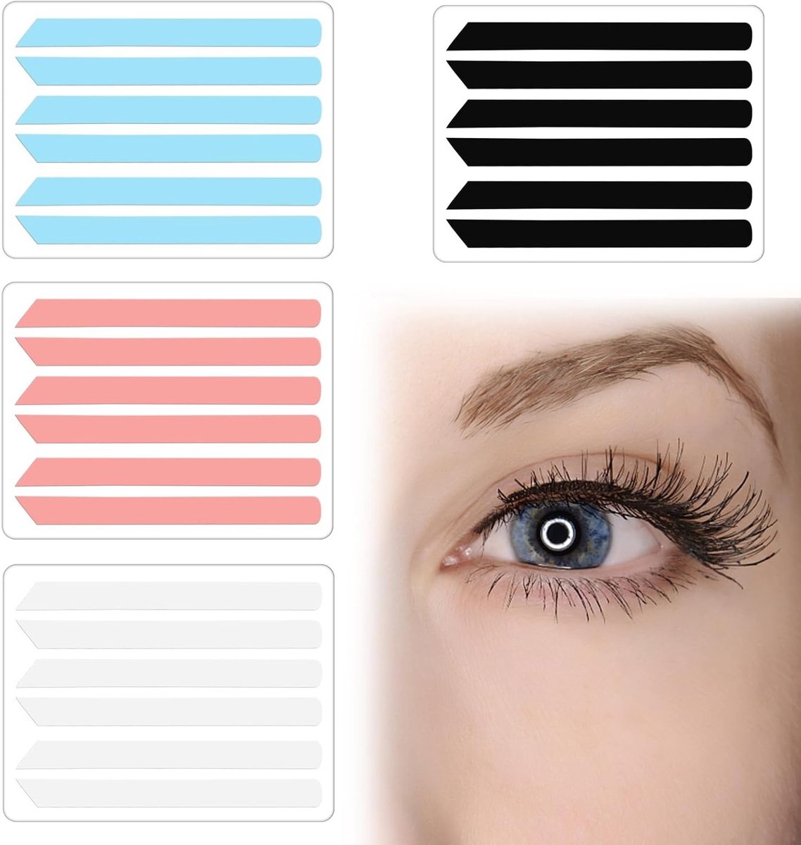 Eyelash Lift Kit met 24 Stuks, Herbruikbare Pads en Staven voor Professionele Wimperlifting en -verlenging