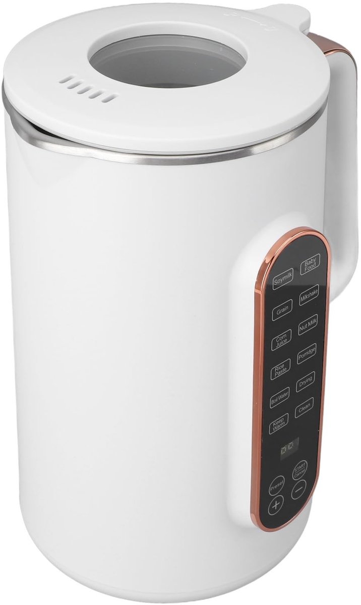 Dailygoods - Dailygoody - Sojamelkmaker - Roestvrijstalen Messen - Eenvoudig schoonmaken - Wit - Smart Touch-bediening - Voor thuisgebruik - 1200 Milliliter