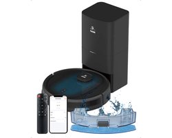 CleanWise Hans Robotstofzuiger met Dweilfunctie & Automatisch Leegstation – 90 dagen handsfree – Nederlands Product – Dweilrobot – LiDAR Navigatie – 7000 Pa – HEPA 14 Filter – Tapijtherkenning – No-Go Zones – Voor Huisdierharen