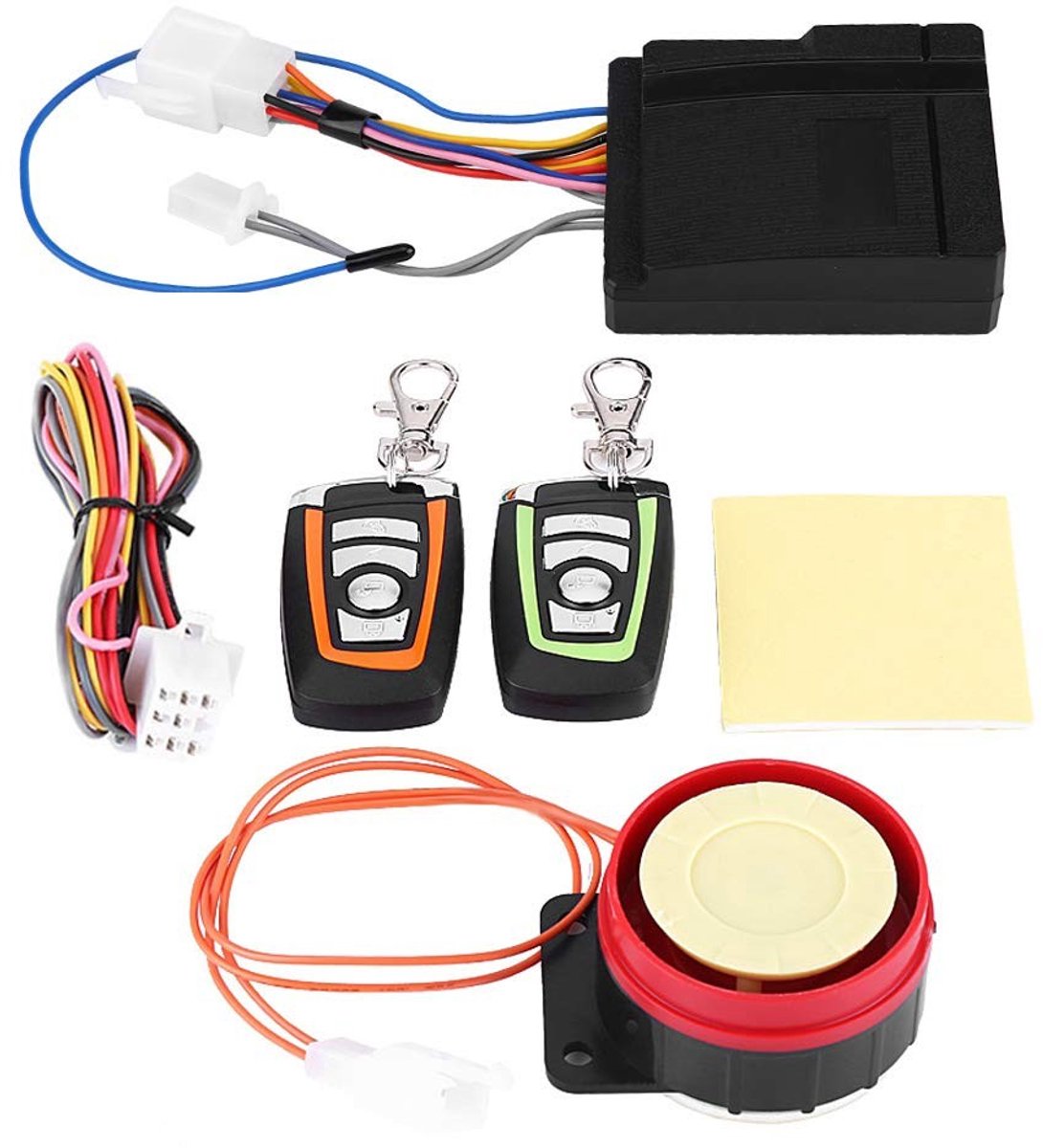 Dailygoods - Dailygoody - Motorfietsalarmsysteem - Antidiefstal - Waterdicht - Hoog volume - Afstandsbediening - Alarm voor motorfiets - Geschikt voor alle motoren
