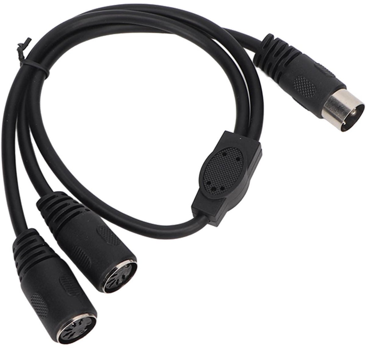 Dailygoods - Dailygoody - DIN 5 Pin Y Splitter Kabel - 0.5m Male naar 2 Female Audio Adapter - Perfect voor Geluidsinstallaties - Geschikt voor Audio Apparatuur -