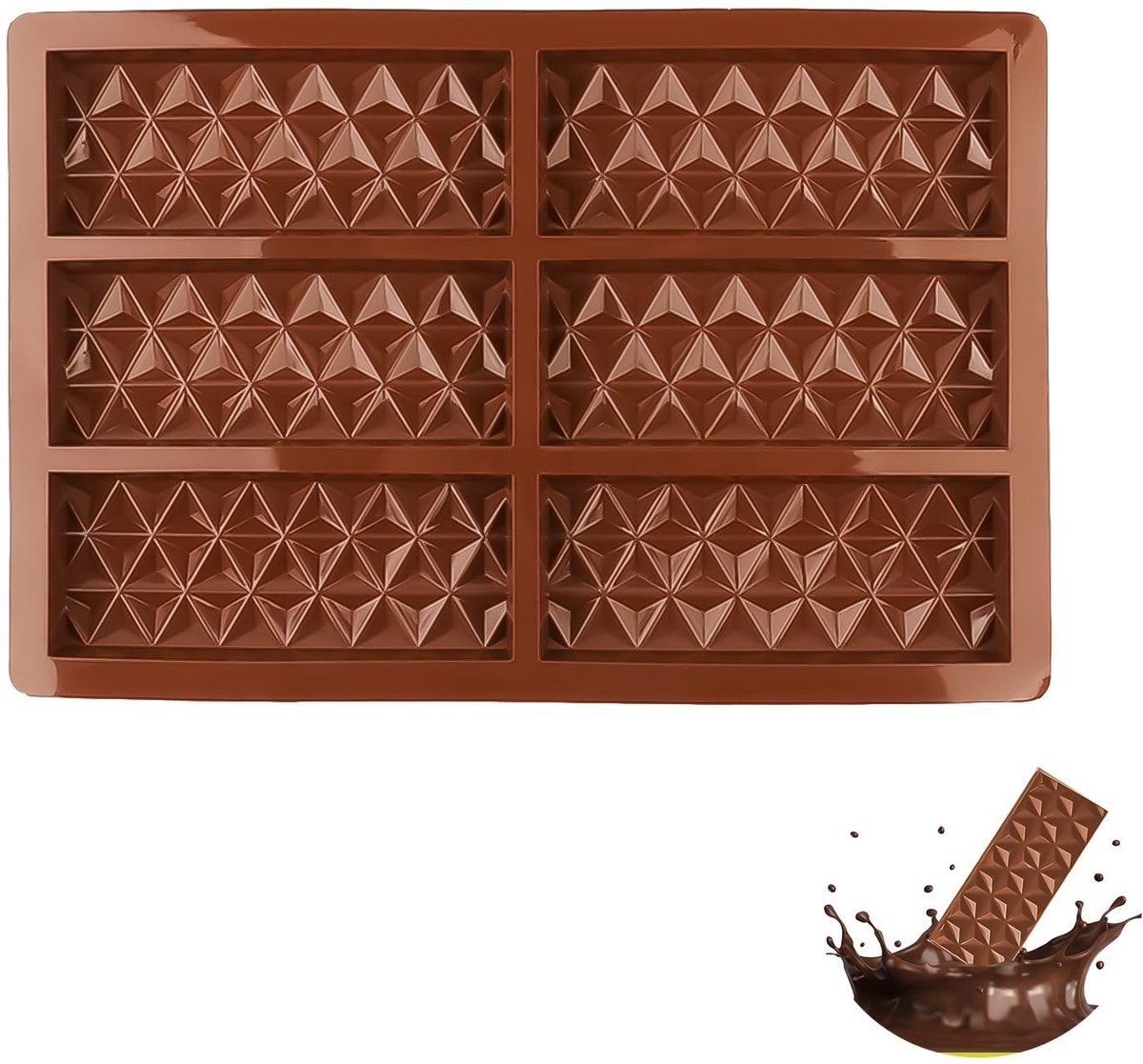 Dailygoods - Dailygoody - Siliconen chocoladevorm - Snoepvormen voor zelfgemaakte lekkernijen - BPA-vrij - Koffie - Bakvorm voor creativiteit - Geschikt voor elke ...
