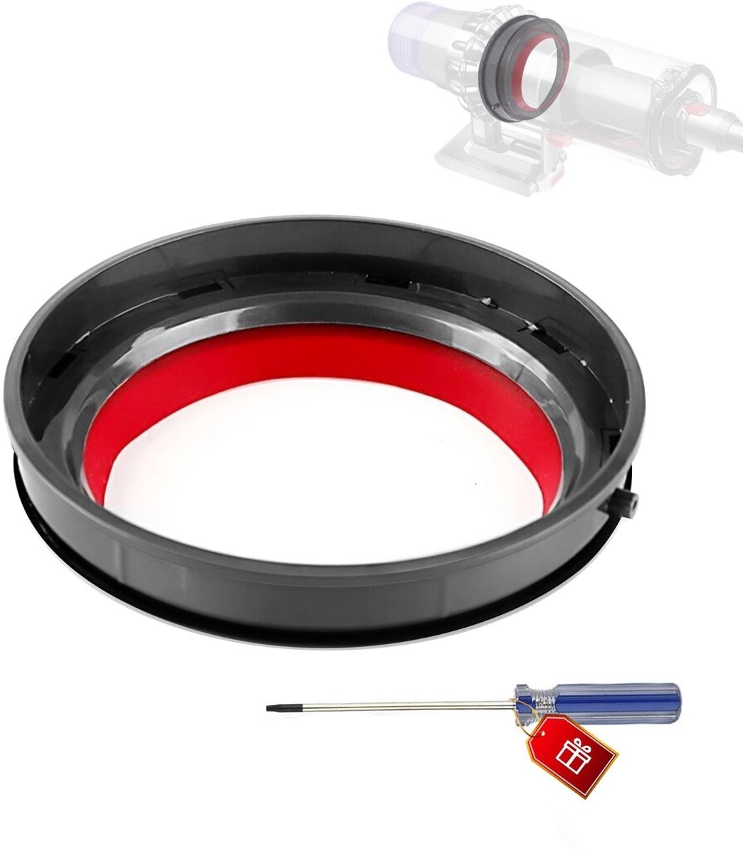 Dailygoods - Cosensi - Dailygoody - Dust Bin Bucket Sealing Ring - Vervangingsonderdeel - Zwart - Rubber - Verbeterde afdichting - Geschikt voor Dyson V11 V15 SV14 SV15 SV22