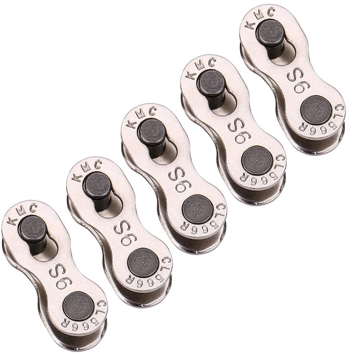 Dailygoods - Dailygoody - fietsketting schakel - 5 paar zware fietssnelkoppeling - roestvrij staal - 9 snelheid - vervangingsonderdelen - geschikt voor reparatie -...