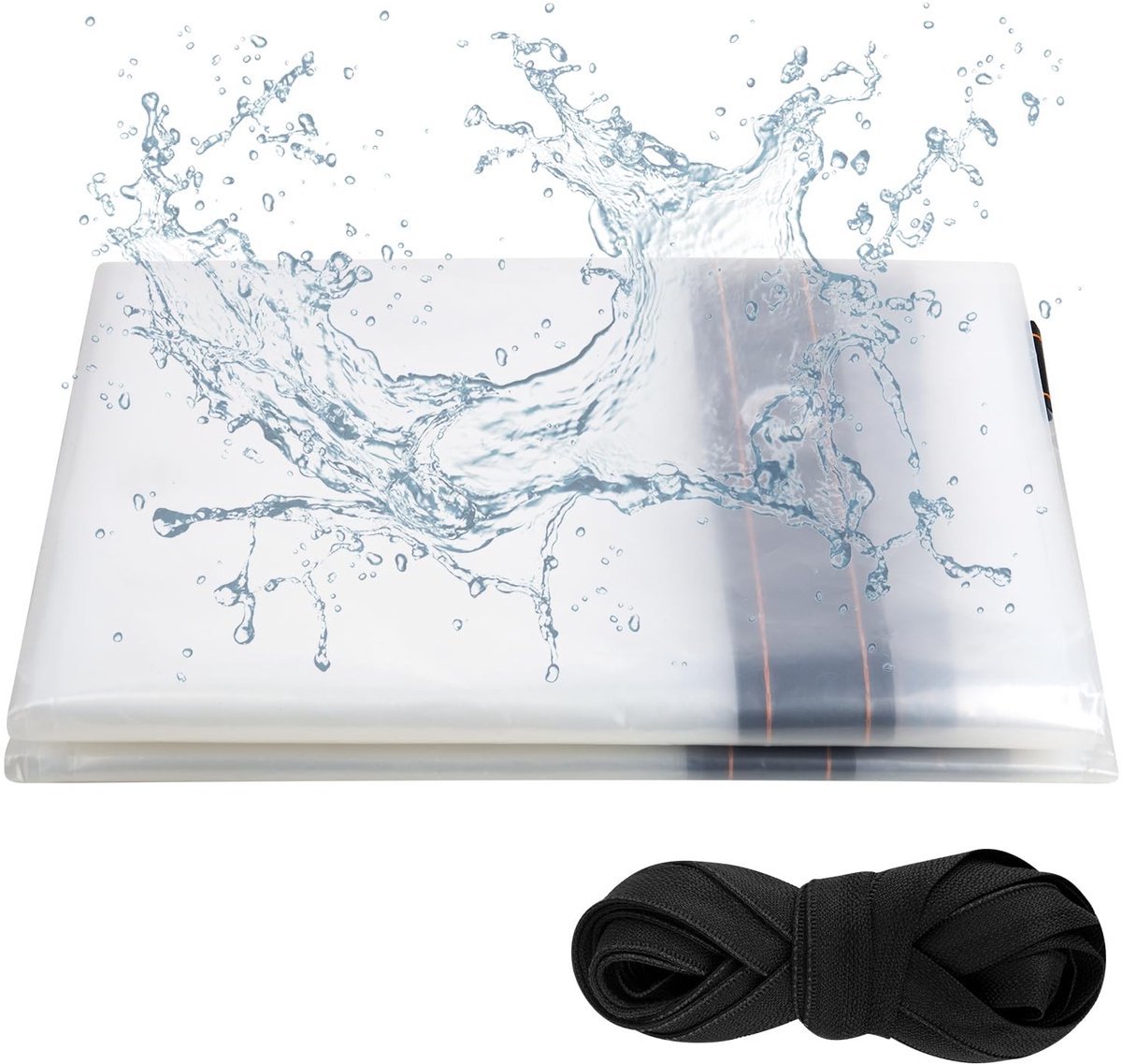 Dailygoods - Dailygoody - Afdekzeil - Waterdicht zeil - 2 x 2 meter - Weerbestendig tarp - Transparant zeil - Bescherming voor buitenafdekking - Geschikt voor tuin