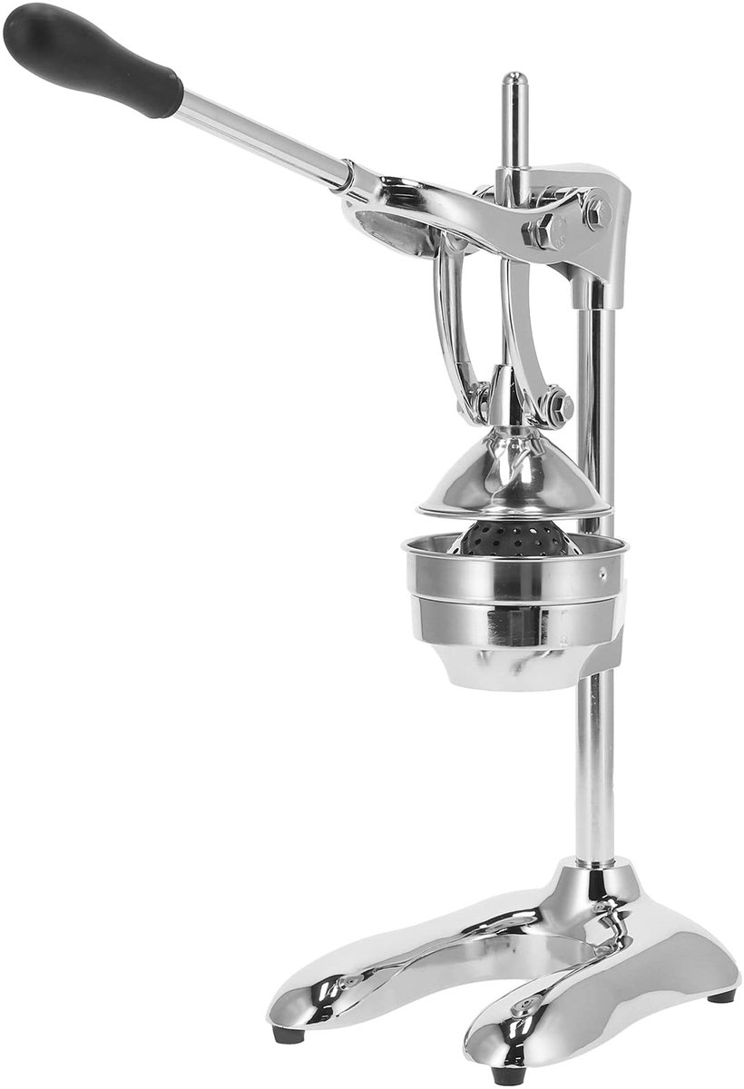 Dailygoods - Dailygoody - Commerciële Handmatige Sapcentrifuge - Roestvrijstalen Citruspers - Duurzaam en Stevig - 1 Liter Capaciteit - Handmatig en Vaatwasserbest...