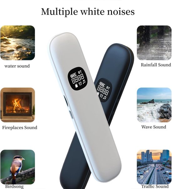 Bluetooth-kussenluidspreker voor tijdens het slapen, draadloze stereo-muziekhoofdtelefoon met botgeleiding, mini-luidspreker voor onder het kussen tegen slapeloosheid en witte ruis voor zijslapers (nieuw blauw) — afbeelding 4