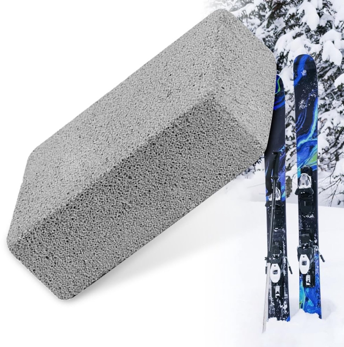 Dailygoods - Dailygoody - Ski Grinding Rubber - Efficiënte Reinigingsblok voor Ski's en Grill