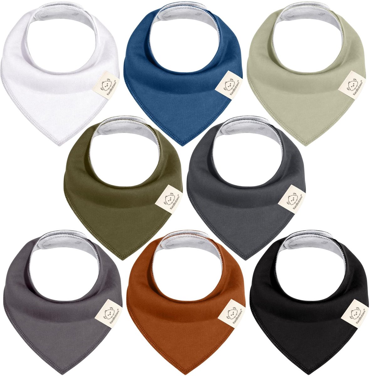 Dailygoods - Dailygoody - Driehoeksdoek Baby Jongen, Meisje - Unisex Bandana Slabbetjes - Super Absorberende Halsdoek - Comfortabel en stijlvol - Ideaal voor dagel