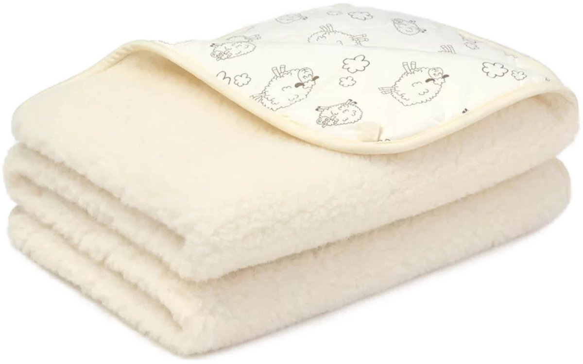 WOOOL® Merino Dekentje - MEADOW (95x135cm) 100% Wol - Wieg Ledikant