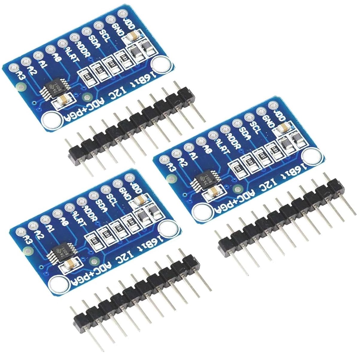 Dailygoody - ADC Module - 16 Bit ADC Module met I2C Interface - Lage Vermogensconsumptie - Geschikt voor Raspberry Pi - Sensor voor data-acquisitie - ..