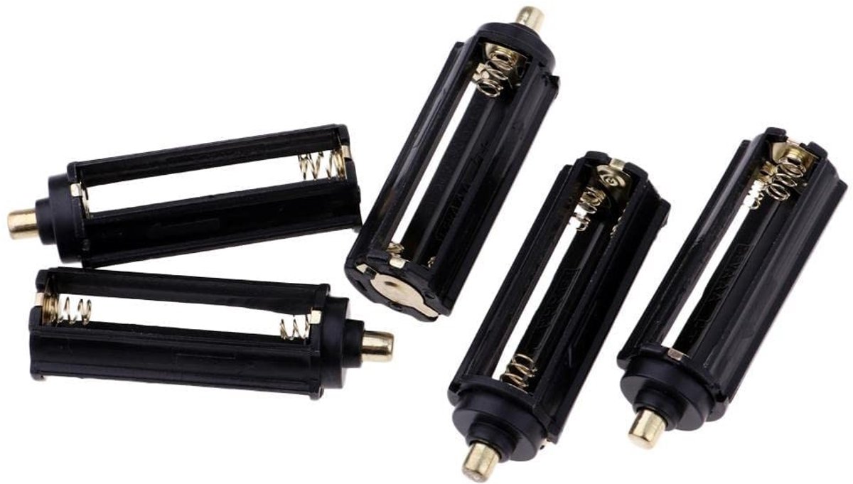 Dailygoods - Batterijhouder voor AAA-batterijen met Draad Leads