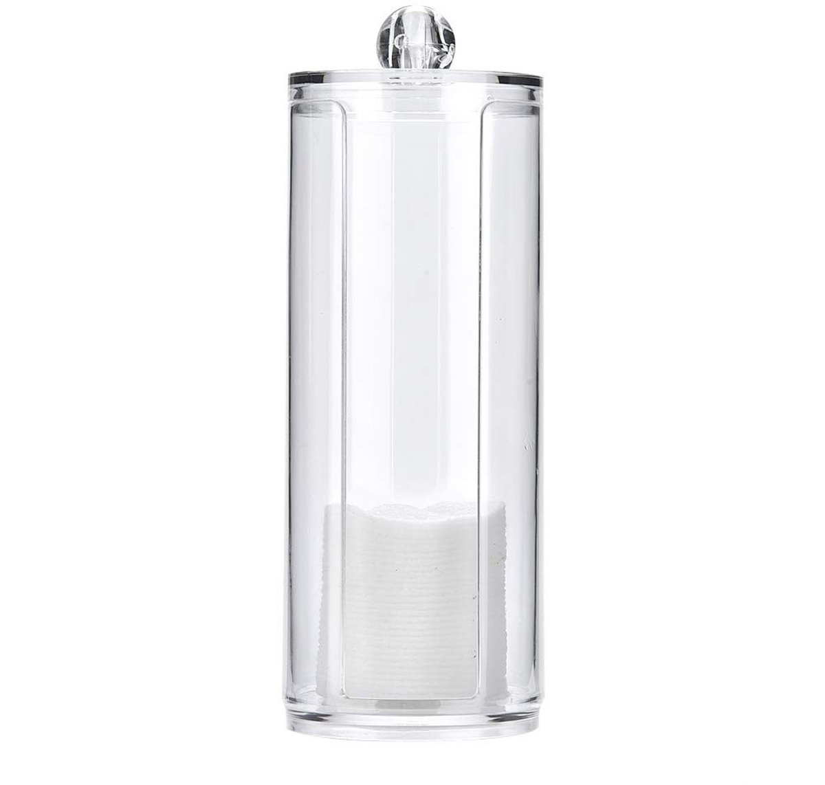 Dailygoods - Dailygoody - Wattenschijfje Container - Wattenschijfje Organizer - Hygienisch en Stijlvol - Transparant Acryl - Opbergdoos voor Wattenschijfjes - Gesc
