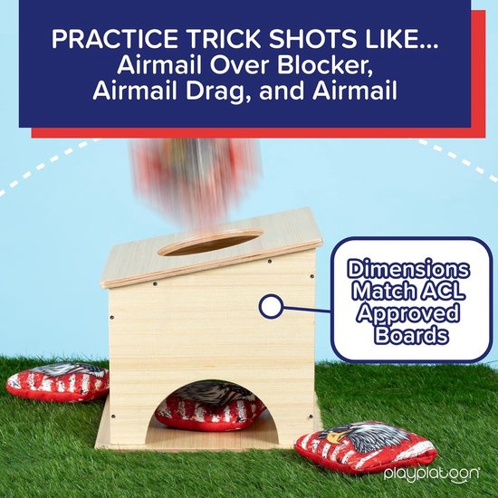Airmail Box Set - Zakwerptraining Hulpmiddel - Competitieve Training - Speciaal Ontworpen - 2 Stuks - Houtkleur — afbeelding 3
