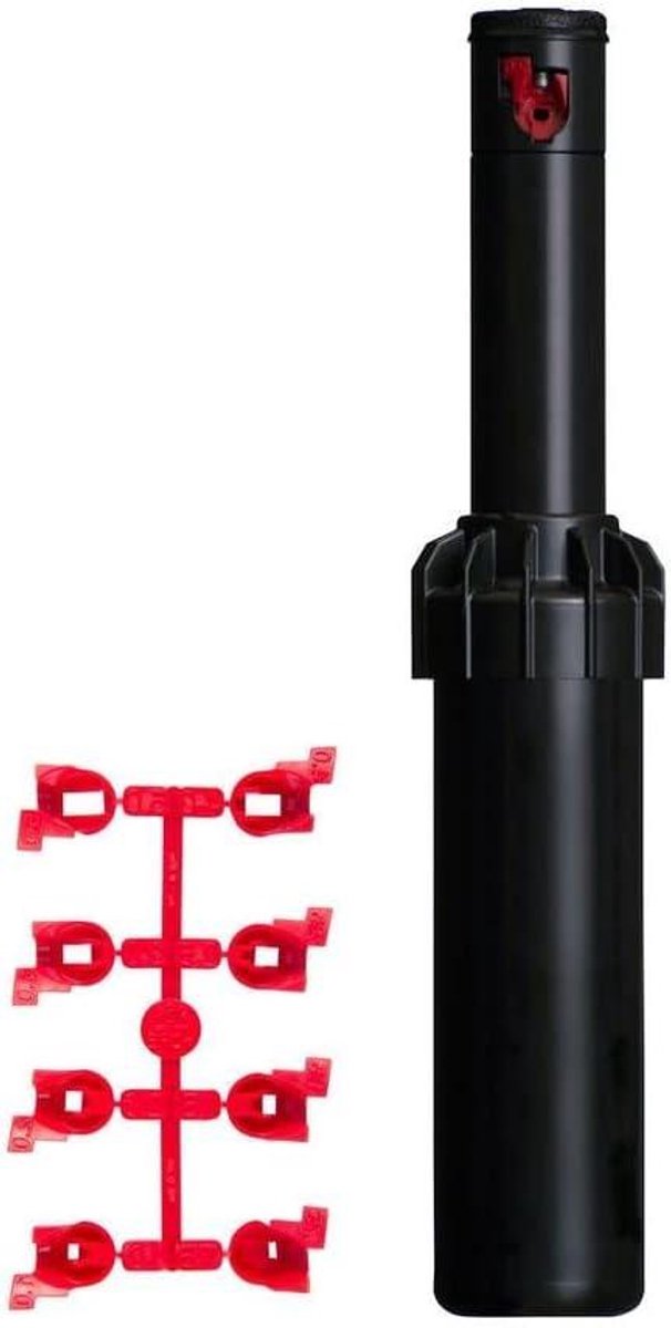 Verzonken Sproeier - Pop-up Sproeier - Gazon Besproeien - Roestvrij Staal - 18cm Hoog - Zwart