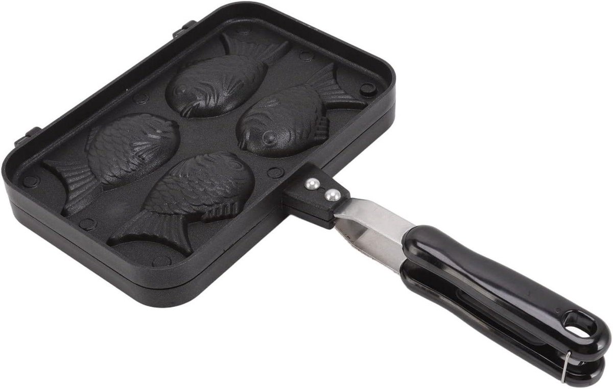 Taiyaki Vis Vorm - Wafel Taart Maker - Thuis DIY Koken - Anti-broei Handvat - 22.5 x 36.5 cm