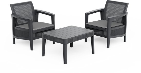 Salon de balcon Atlas Linea - 2 personnes - Graphite