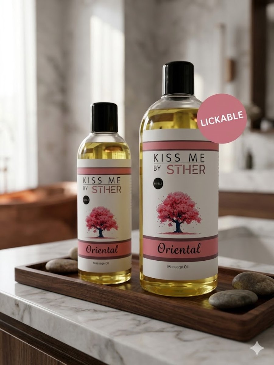 Sther Premium Massageolie - Oriental - Royale 500ml - Professionele Kwaliteit Glijmiddel op Oliebasis - Met Avocado-olie - Ultra Langdurig Glijvermogen thumbnail 4