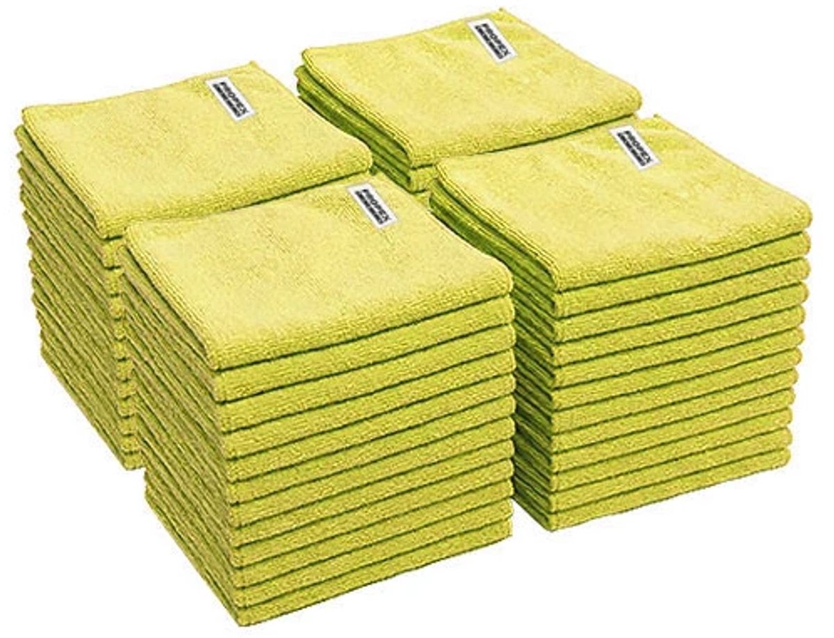 Propex microvezeldoek geel 40 x 40 cm (48 stuks) - Schoonmaakmiddelen - Facilitair
