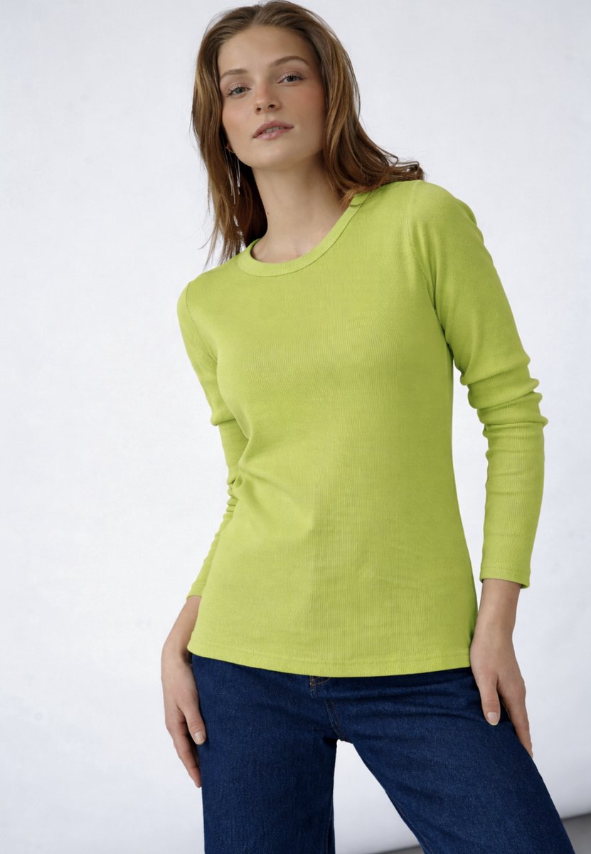 SISTERS POINT Eike-ls - Dames top - Lime green - Maat S