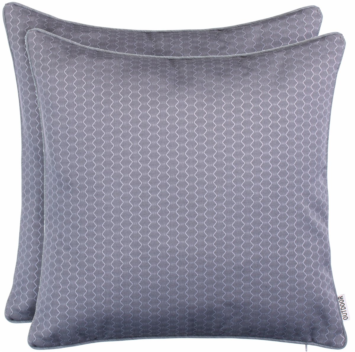 Ibenzoa Tuin Kussen - Honingraat Look - 45x45 cm - Donkergrijs