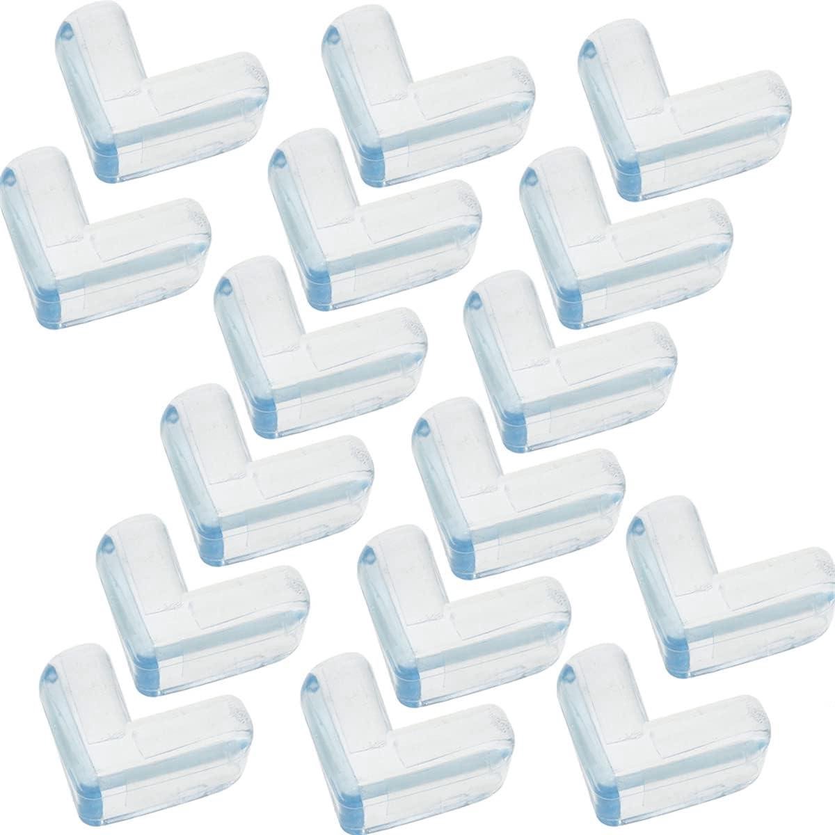 Hoekbeschermers Meubels - Beschermhoesjes Tafel - Babyveiligheid Thuis - Zacht Flexibel PVC - 16 Stuks - Transparant