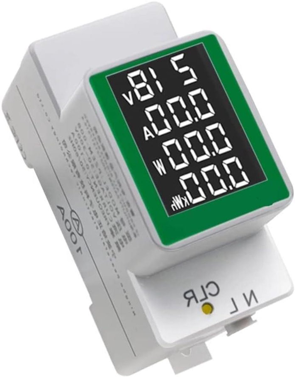 DollaTek PZEM-008 AC50-300V/100A LCD-scherm Digitaal display Multifunctionele geleiderailtafel Spanningstester Ampèremeter Voltmeter met achtergrondverlichting