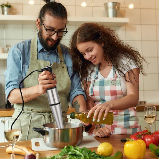 Retoo Elektrische Handmixer 1200W - Perfect voor Milkshakes, Smoothies en Puree — afbeelding 2