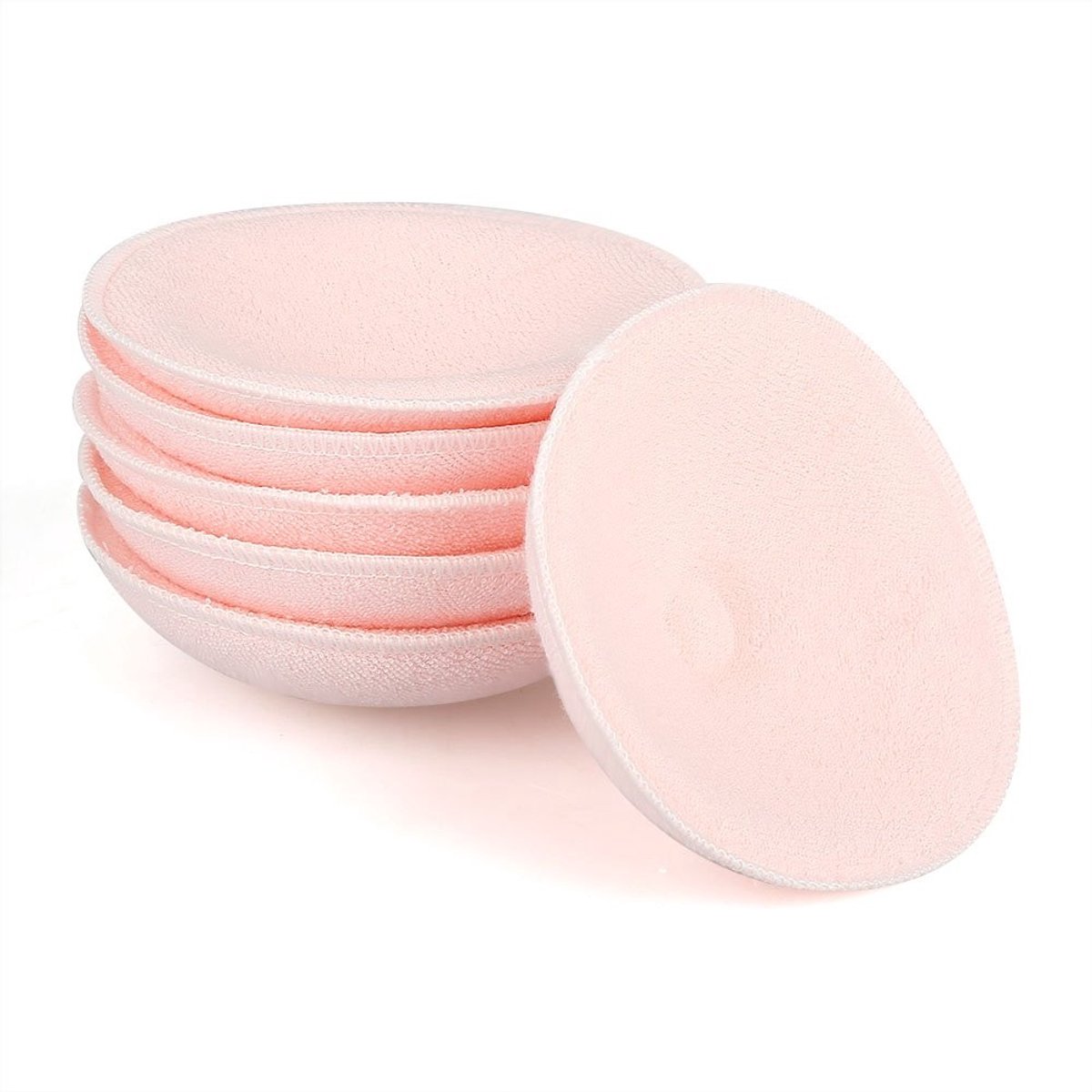 Zachte Katoenen Borstvoeding Pads - Herbruikbare en Absorberende Voedingspads voor Nieuwe Moeders - 6 Stuks