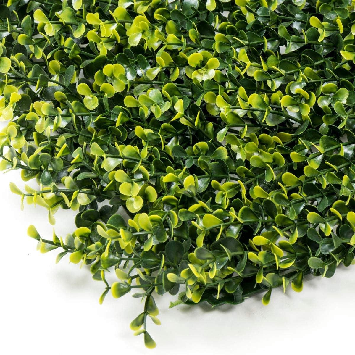 Kunsthaag Buxus - Sierheg Kunstplant - Tuindecoratie - Onderhoudsvrij UV-bestendig - 50 x