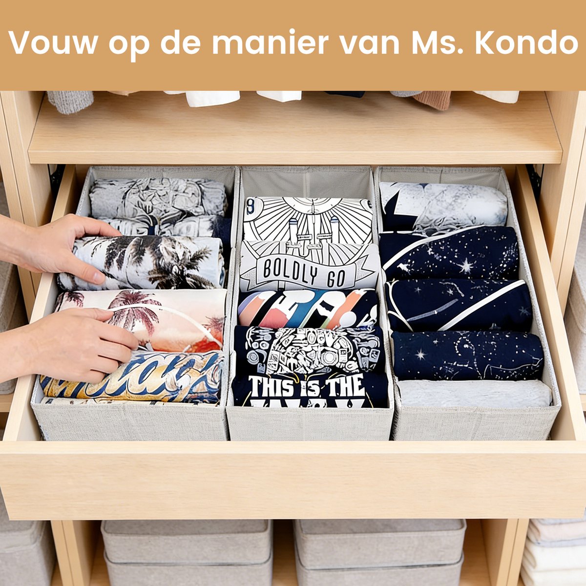 Set van 16 lade-organizers voor kleding, geschikt voor PAX