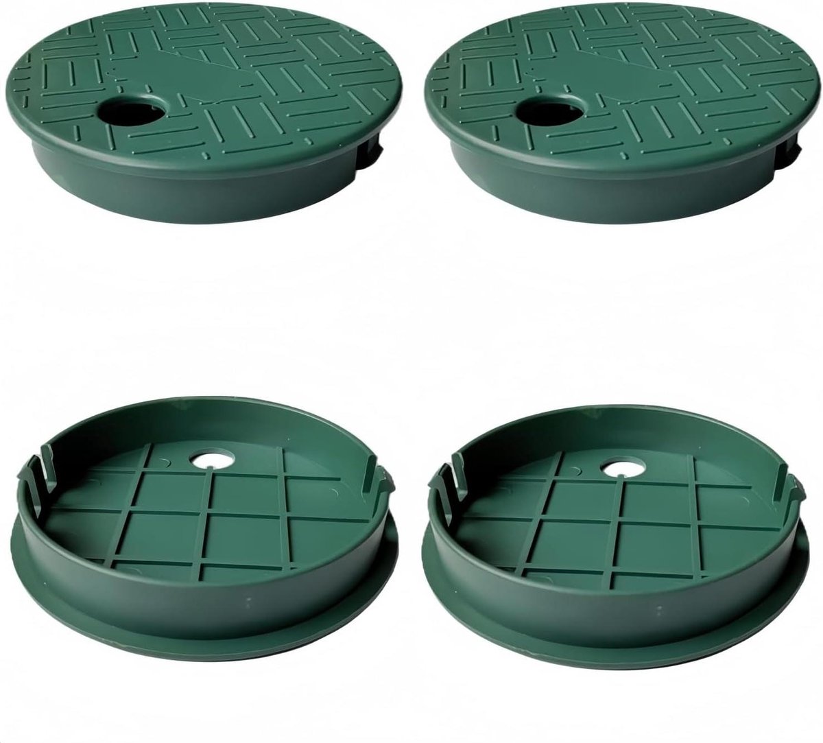 Sprinkler Klepdoos Deksel - Irrigatie Klepdeksel - Bescherming Gazon Componenten - Bestand tegen Hoge Druk - 6 Inch Diameter - Groen